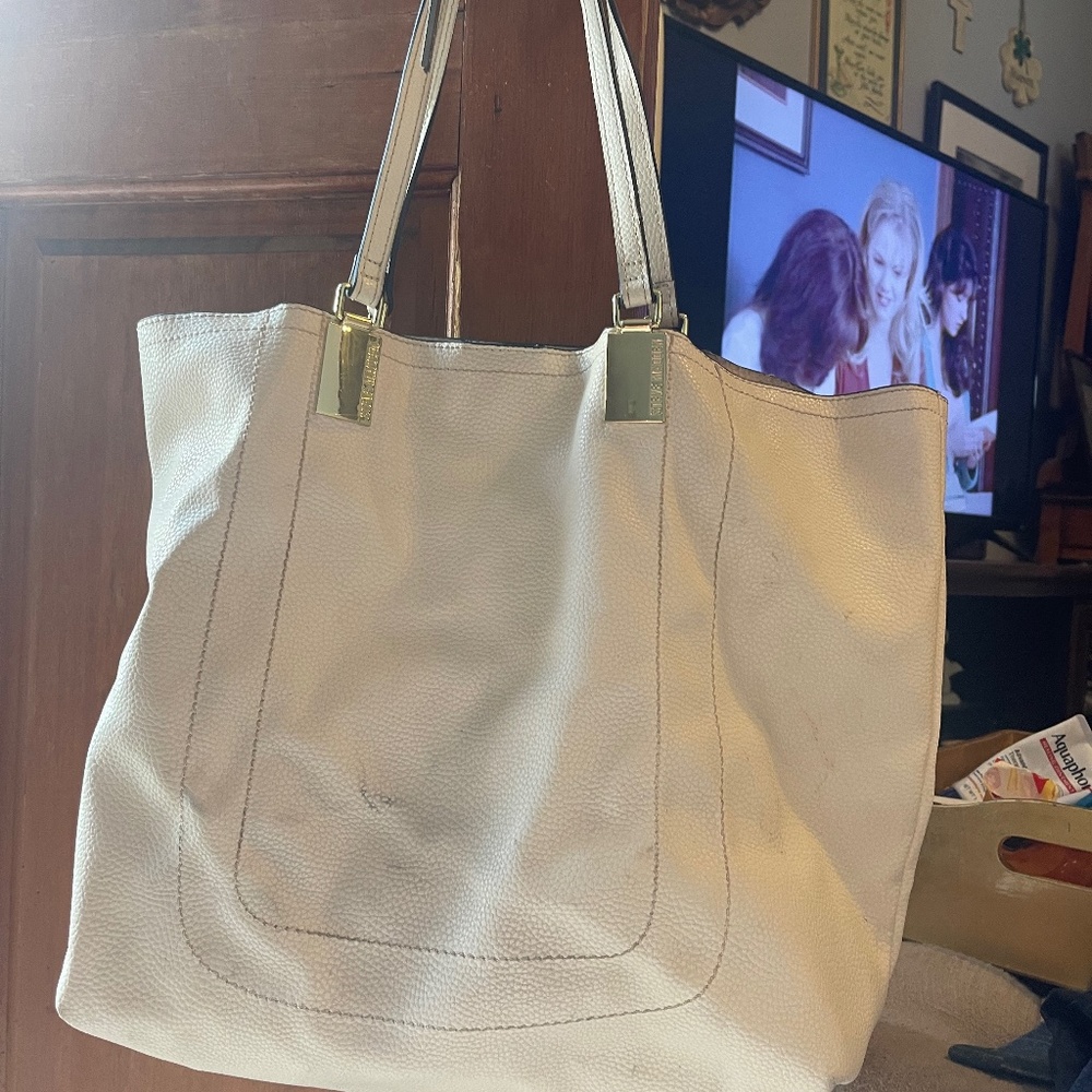 Steve Madden ivory handbag